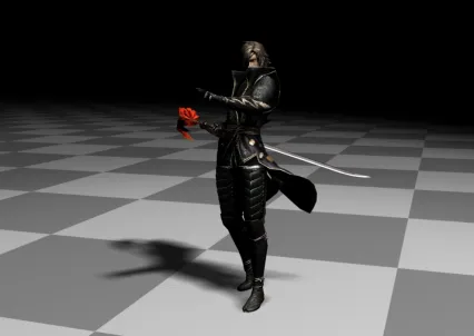 伊达政宗3dmax模型 包含骨骼