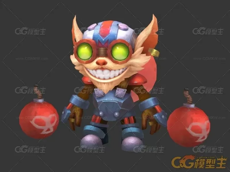 3D手游卡通人物角色模型-2