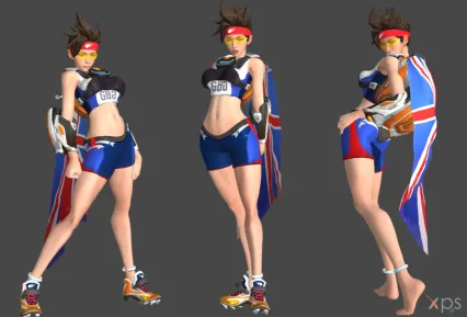 运动系女孩 T_POSE 模型