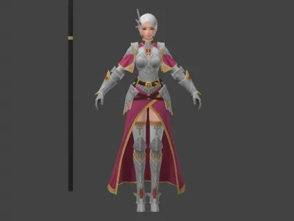 3d游戏女角色模型
