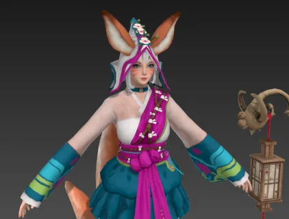 女狐妖游戏角色模型