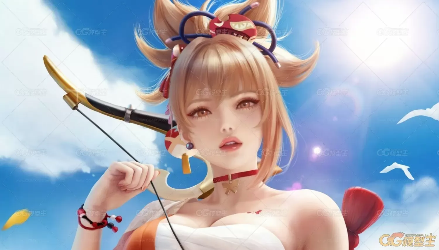 人气手游《原神》女角色精美高清CG插画-1