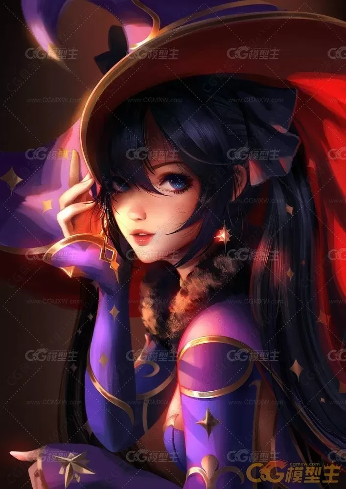 人气手游《原神》女角色精美高清CG插画-8