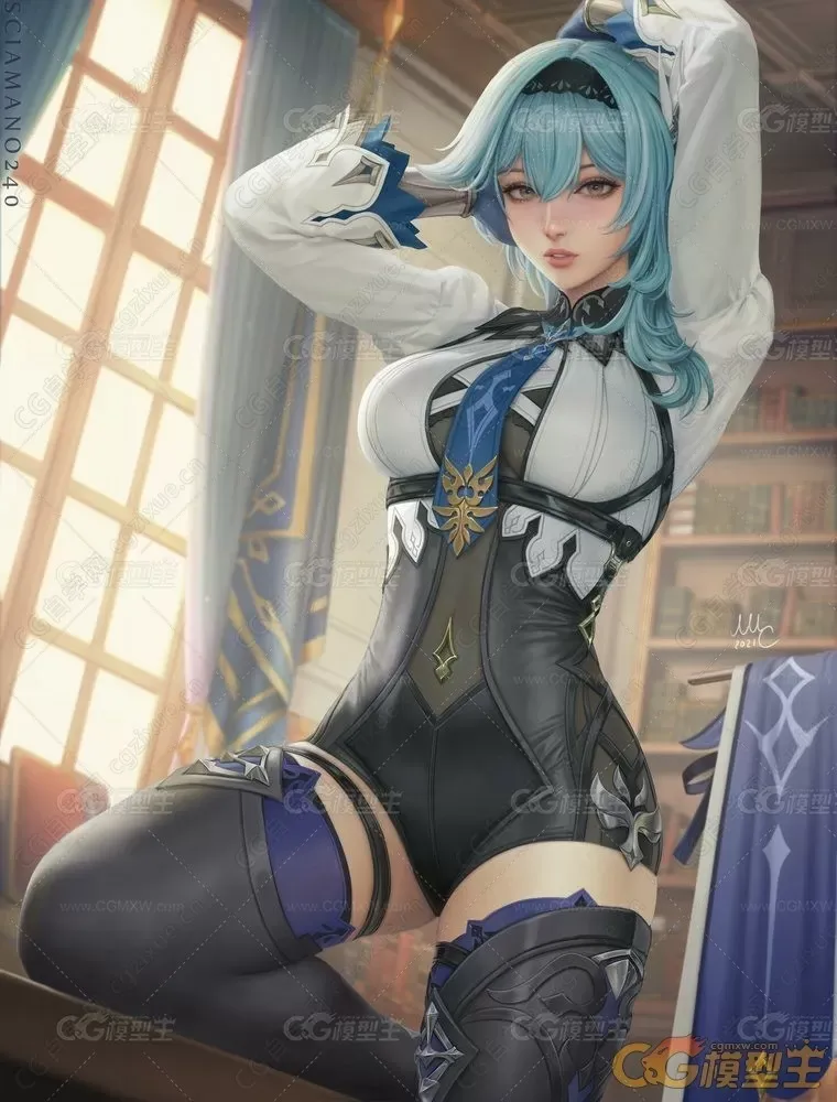 人气手游《原神》女角色精美高清CG插画-12