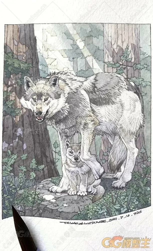 渡辺孝夫画师的魔幻色彩奇幻风推特作品合集-3