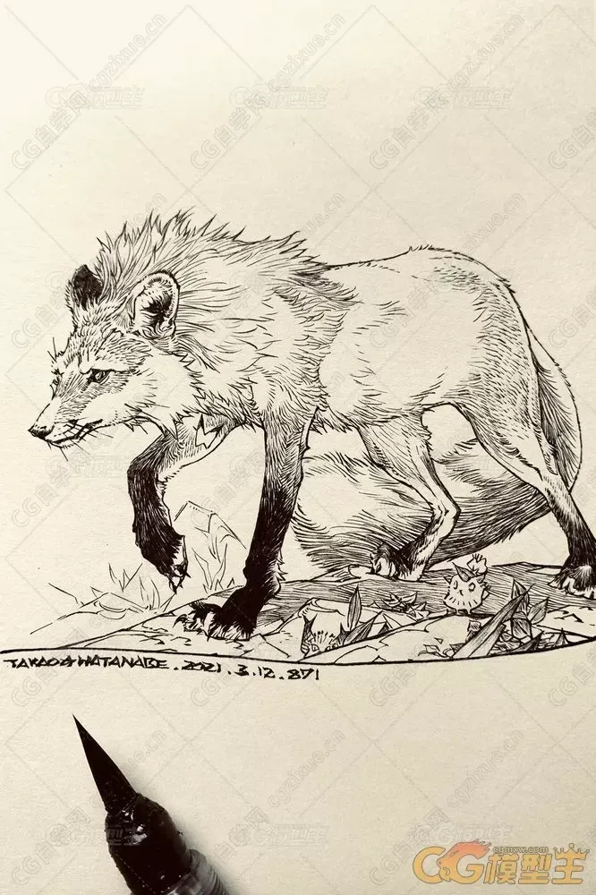 渡辺孝夫画师的魔幻色彩奇幻风推特作品合集-4