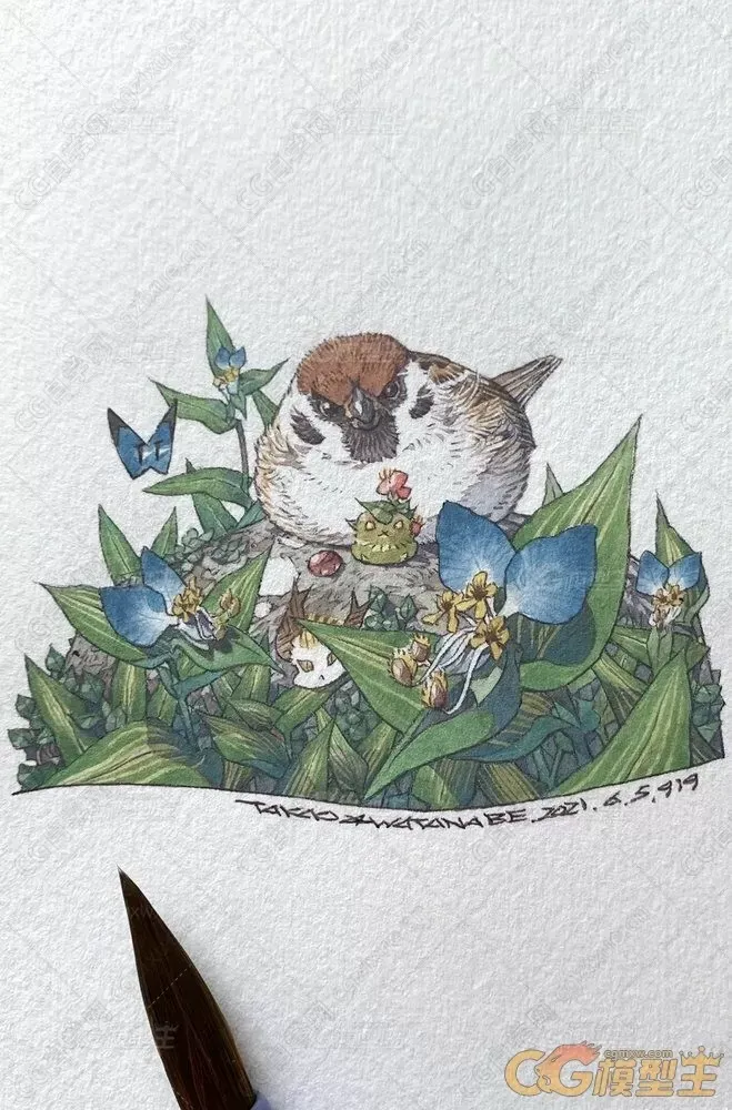 渡辺孝夫画师的魔幻色彩奇幻风推特作品合集-8