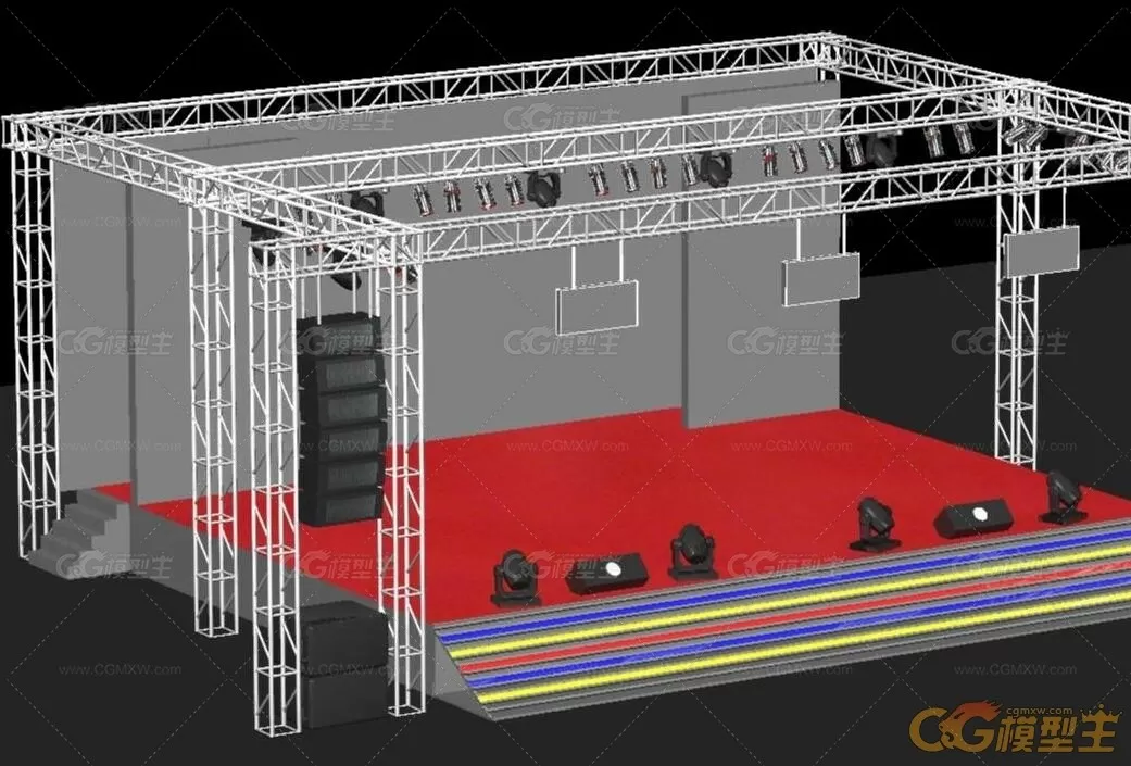 maya舞台模型-1
