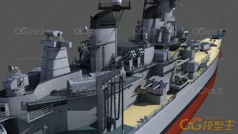 密苏里号战舰3D模型-5