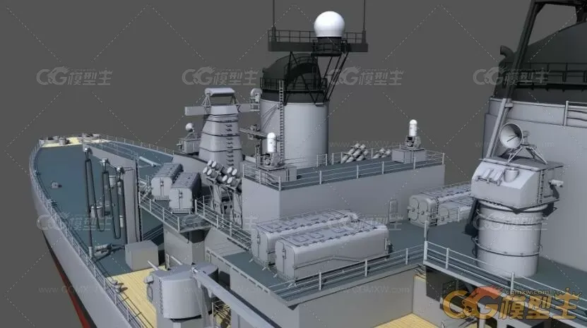 密苏里号战舰3D模型-4