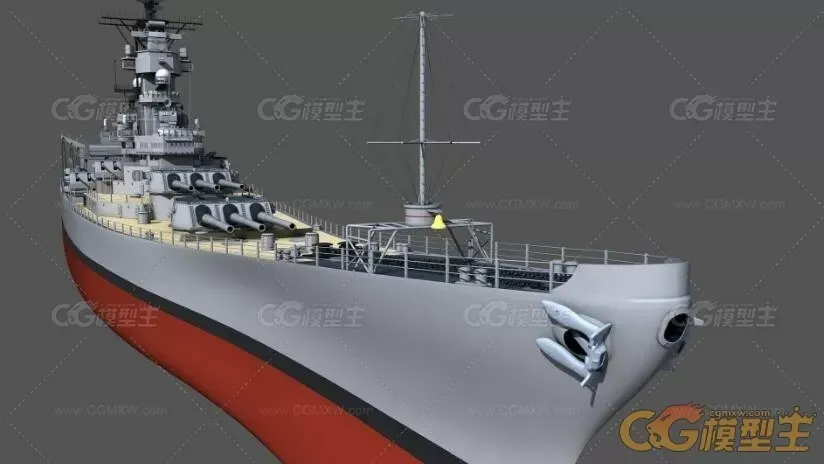 密苏里号战舰3D模型-7