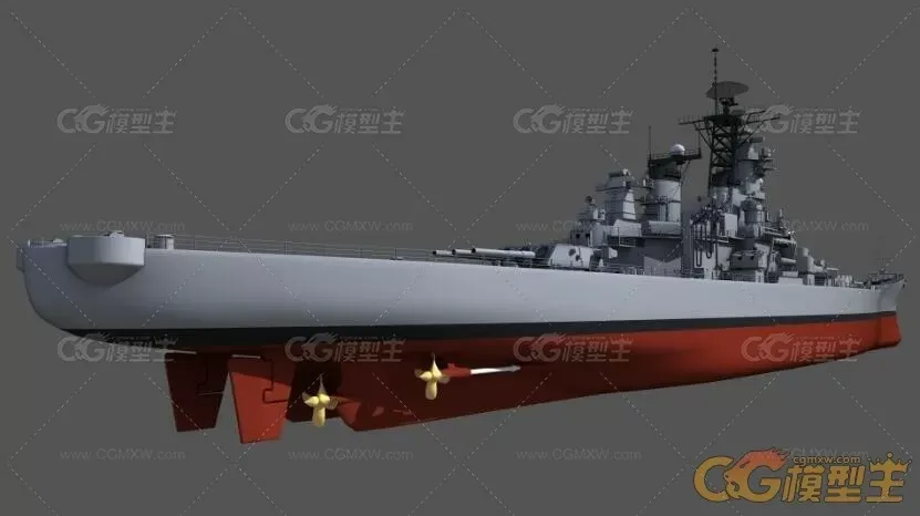 密苏里号战舰3D模型-6