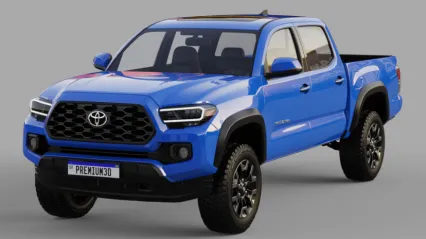 田Tacoma 2020款丰田Tacoma皮卡车3D模型