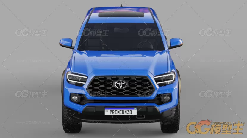 田Tacoma 2020款丰田Tacoma皮卡车3D模型-4