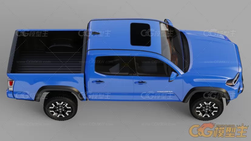 田Tacoma 2020款丰田Tacoma皮卡车3D模型-6