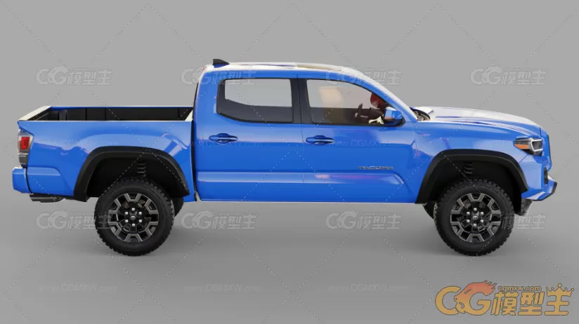 田Tacoma 2020款丰田Tacoma皮卡车3D模型-5