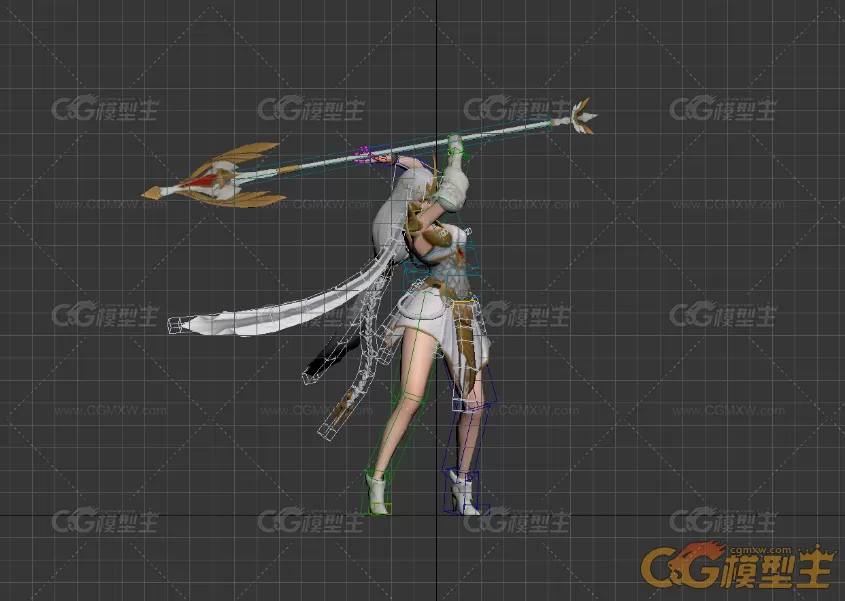 分享一个女法师3D模型-2