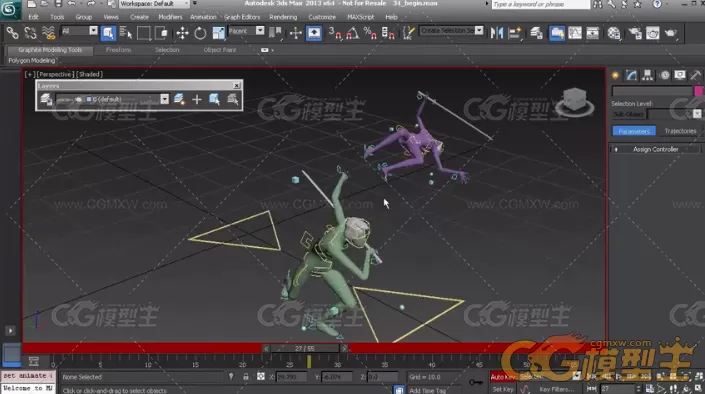 3DMax游戏角色打斗动画制作视频教程-5