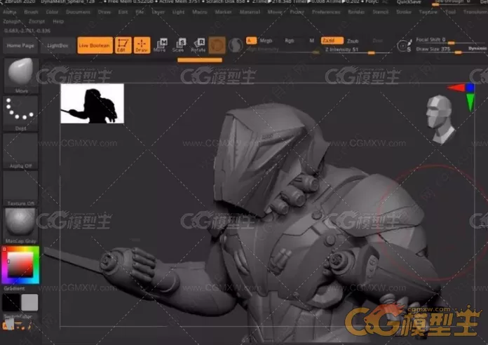 2020最强Zbrush机械硬表面建模教程-4