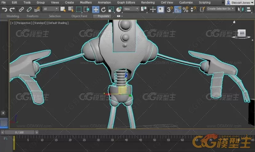 3dsmax骨骼套索基础核心技术训练视频教程-2