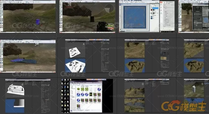 3dmax.Unity动画次世代模型建模、PS贴图制作教程。-3