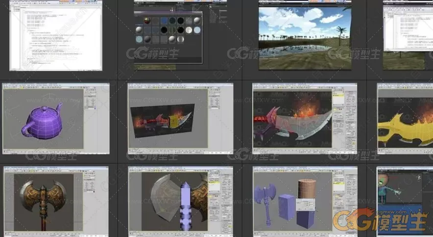 3dmax.Unity动画次世代模型建模、PS贴图制作教程。-4