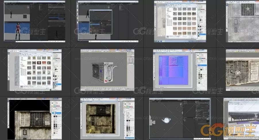 3dmax.Unity动画次世代模型建模、PS贴图制作教程。-5