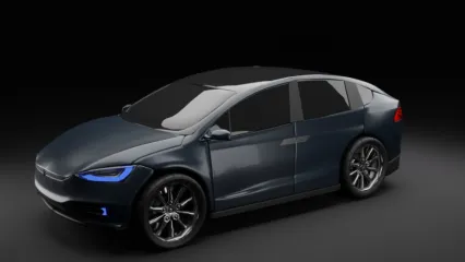 特斯拉汽车3d模型