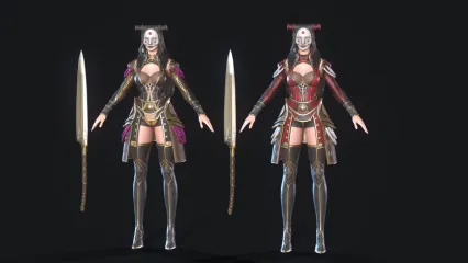 次世代面具女模型