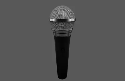 话筒，麦克风3D模型
