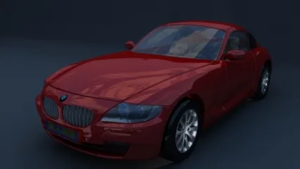 一辆BMW宝马Z4城市越野suv轿车maya模型下载！含材质贴图！推荐！