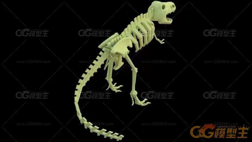 恐龙骨骼3D模型-3