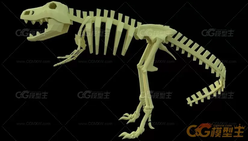 恐龙骨骼3D模型-4