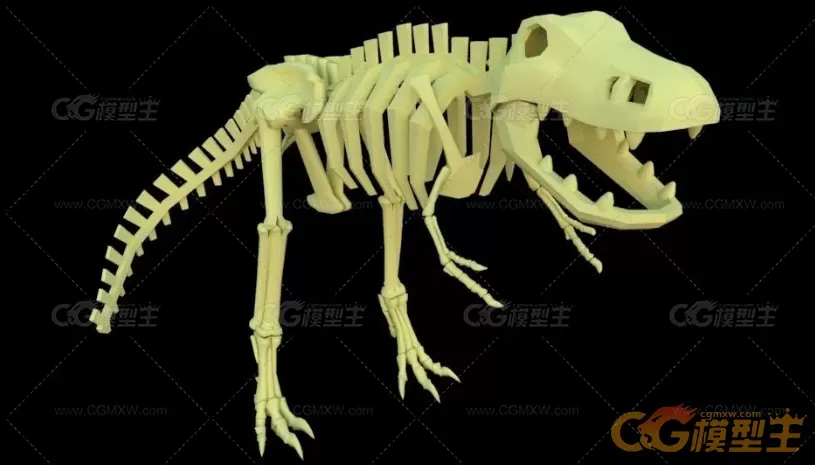 恐龙骨骼3D模型-5