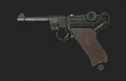 鲁格 Luger 1手枪3D模型