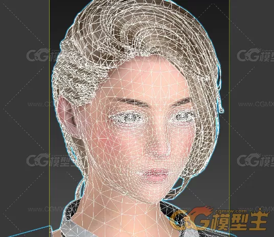 女战士，特工3D模型-10