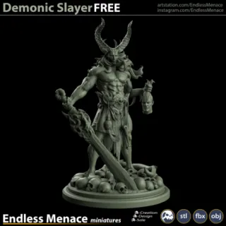 恶魔猎人3D打印模型