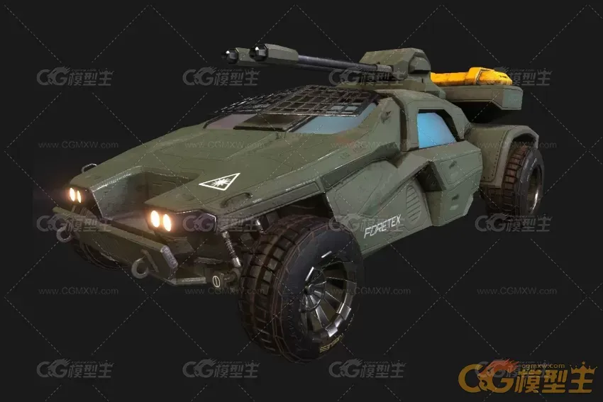 装甲车，战车，武装车辆3D模型-1