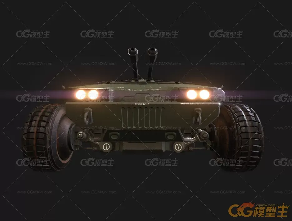 装甲车，战车，武装车辆3D模型-2