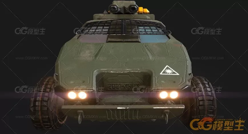 装甲车，战车，武装车辆3D模型-3