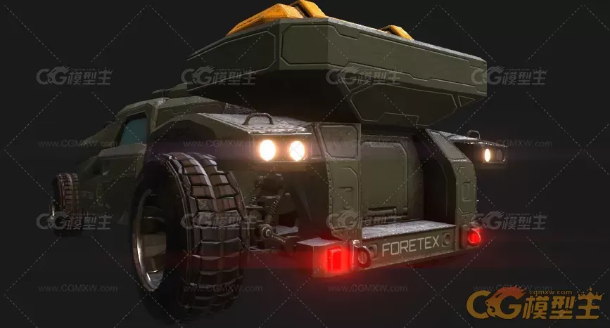 装甲车，战车，武装车辆3D模型-6