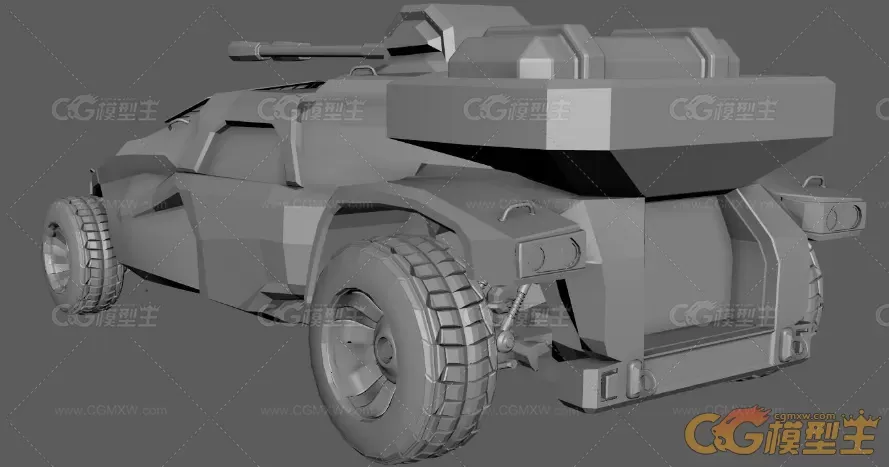 装甲车，战车，武装车辆3D模型-9