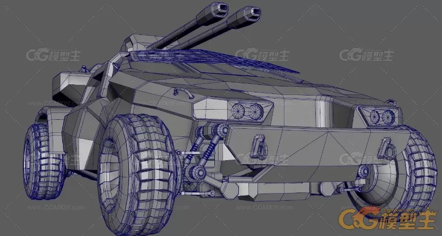 装甲车，战车，武装车辆3D模型-11
