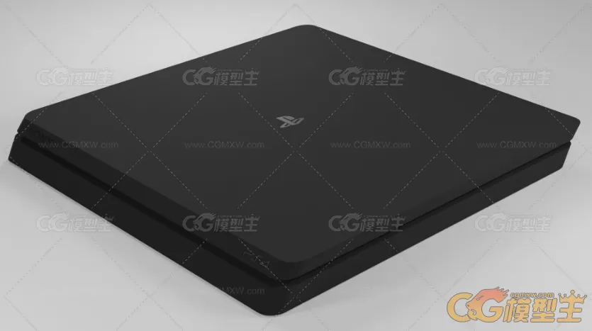 索尼PS4 Slim游戏机3D模型-2