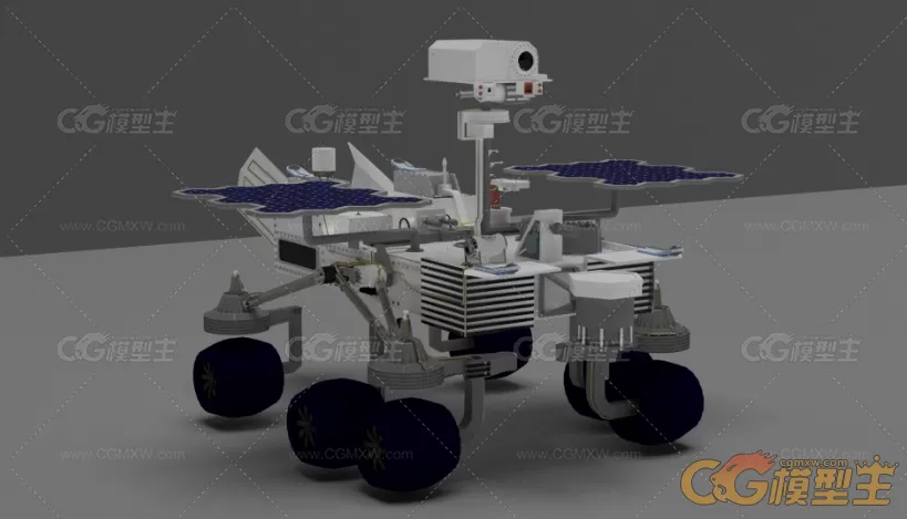 火星车，火星探测器3D模型-1