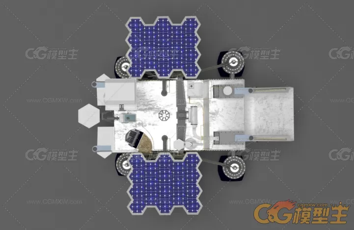 火星车，火星探测器3D模型-3