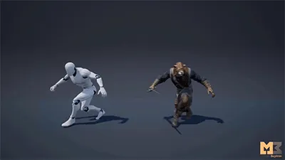 UE4动画资产包 来喽 92套战士动画