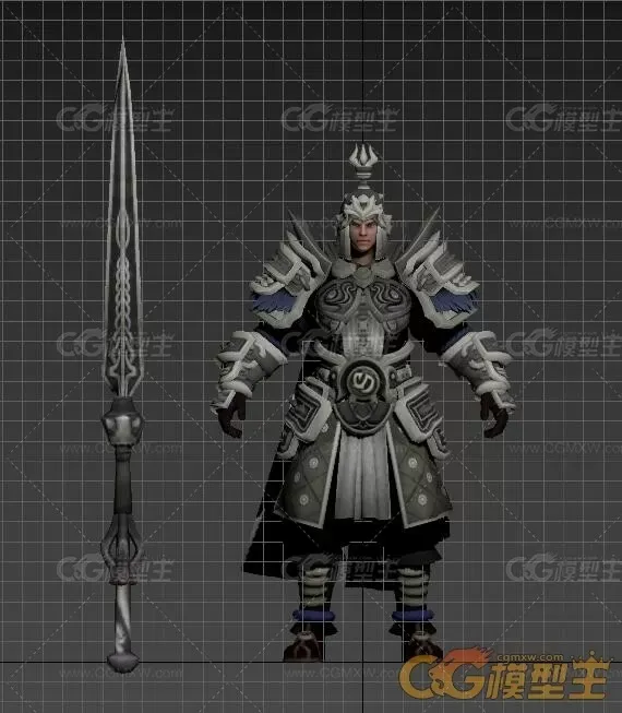 古代将士3d模型 带绑定-2
