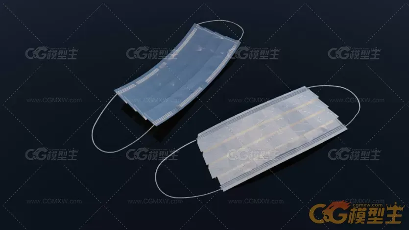 口罩3D模型-1