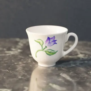 次世代材质茶杯，瓷杯3D模型